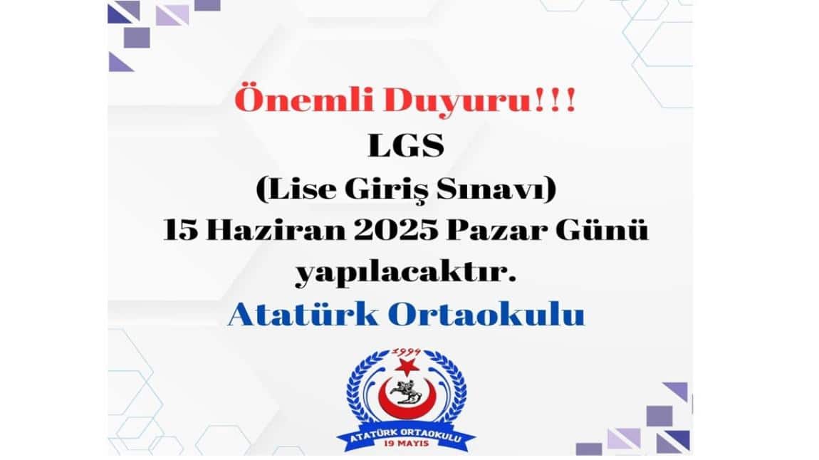 2025 LGS Sınav Tarihi